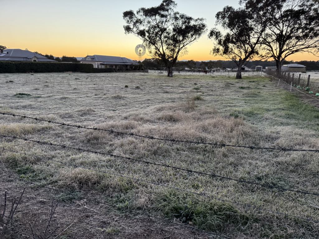 Peaceful rural landscape at sunset